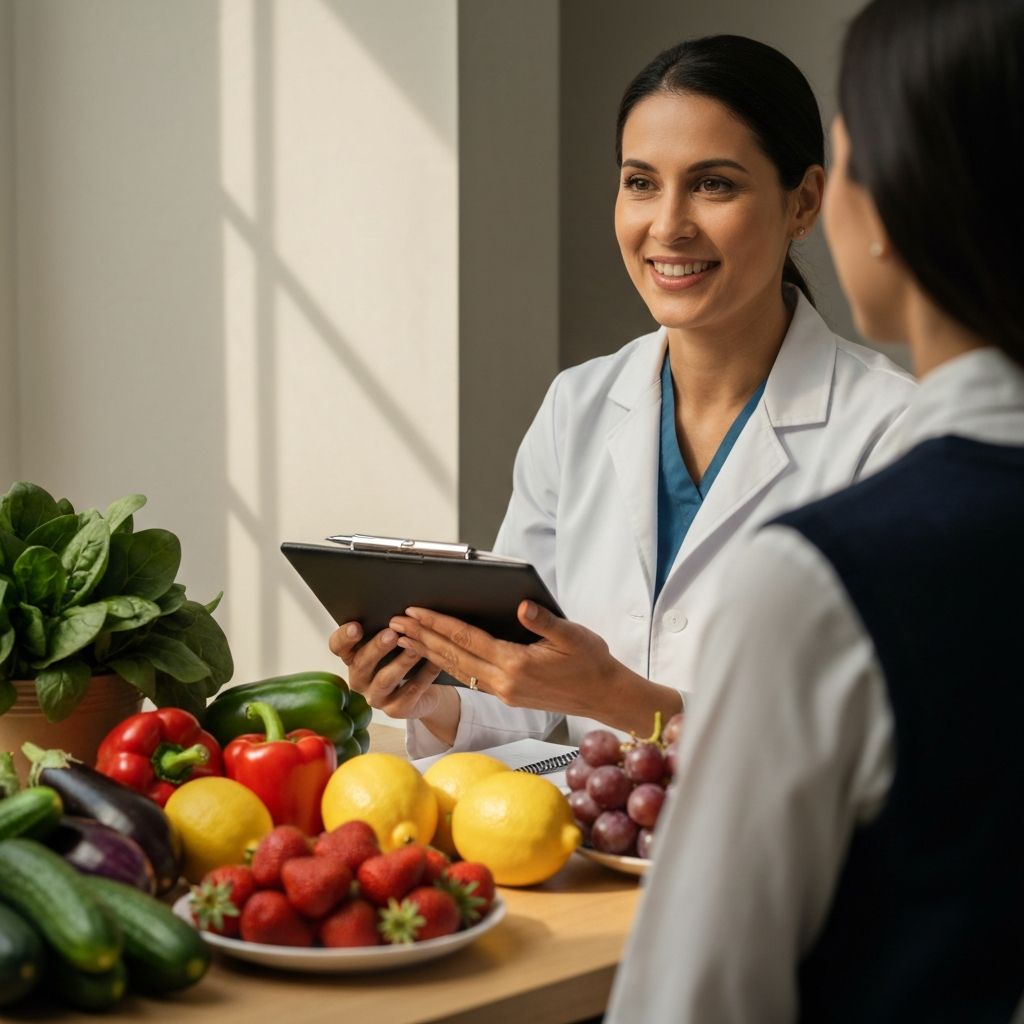 Healthy nutrition consultation